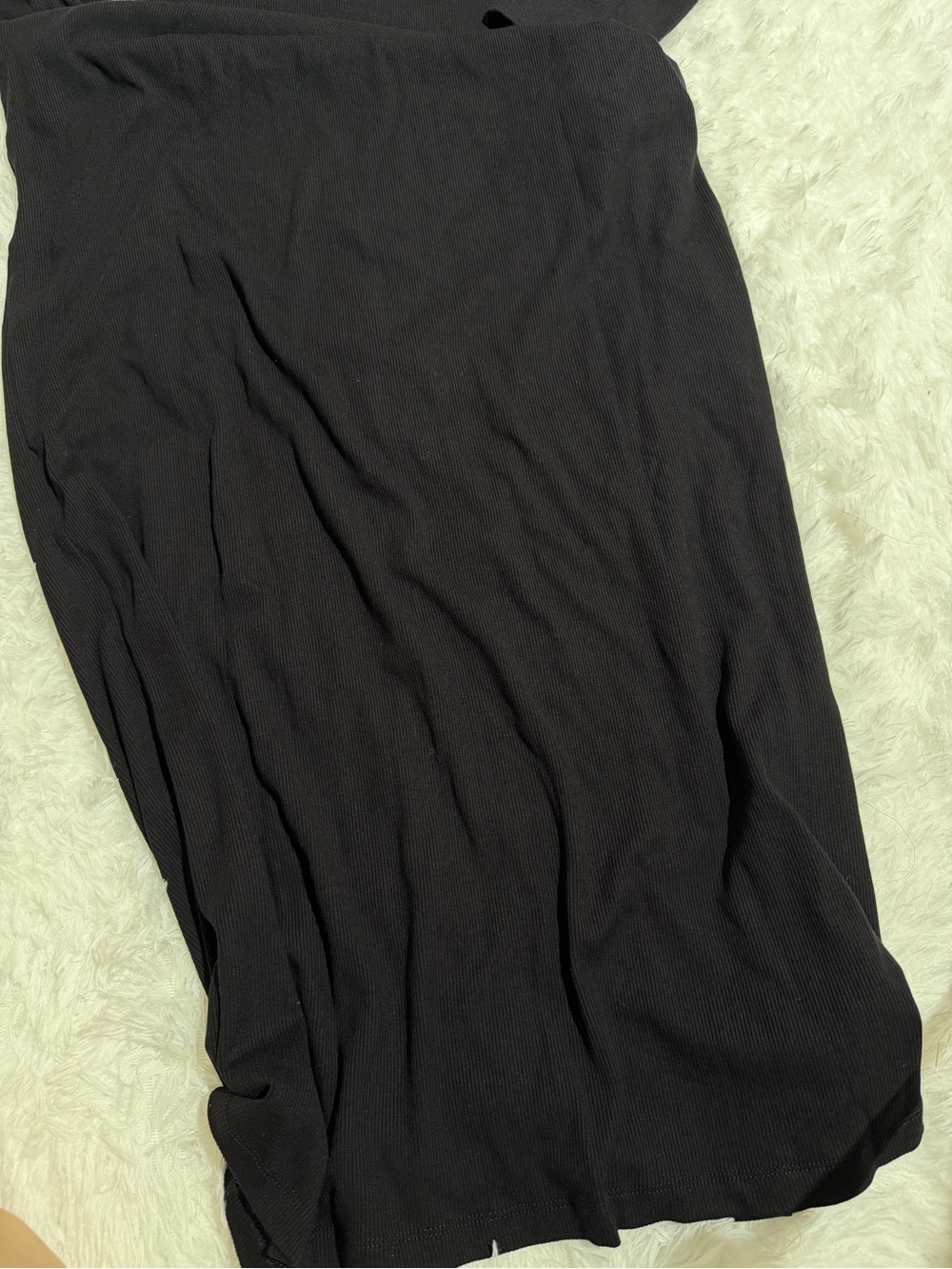 NWT 12th Tribe XXL Gemma Black Long Sleeve Ribbed Maxi Dress Bodycon sweater dre - Picture 5 of 7